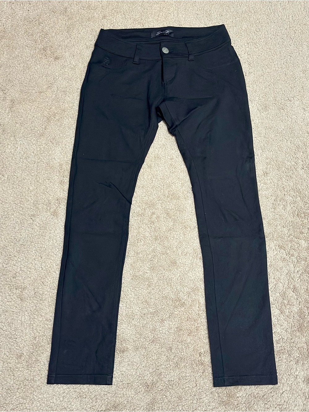 Seven7 Women's Black Straight Leg Work Pants SIZE SP